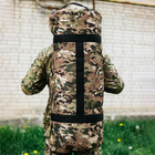 Військова баул сумка, армійський баул Cordura мультикам 100 л тактичний баул, тактичний баул-рюкзак - зображення 3