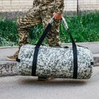 Військова баул сумка, армійський баул Оксфорд піксель з клапаном 120 л тактичний баул, тактичний баул-рюкзак - зображення 4