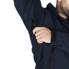 Куртка тактическая износостойкая облегченная для силовых структур SoftShell 2.0 Темно-синяя (6588), XL TR_6588XL - изображение 8