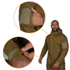 Куртка тактична демісезонна чоловіча для силових структур Stalker SoftShell Койот (7346), M TR_7346-M - зображення 4