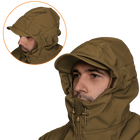 Куртка тактична демісезонна чоловіча для силових структур Stalker SoftShell Койот (7346), M TR_7346-M - зображення 5