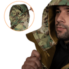 Куртка тактическая демисезонная мужская для силовых структур CM Stalker SoftShell Мультикам (7089), L TR_7089(L) - изображение 6
