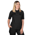 Поло футболки жіноча тактична універсальна сорочка для поліцейських Camotec CG Pani Paladin Чорний XS TR_7179(XS) - зображення 1