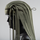 Накидка на голову или шлем маскировочная тактическая универсальная для силовых структур Олива TR_Net-100-DG - изображение 4
