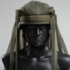 Накидка на голову или шлем маскировочная тактическая универсальная для силовых структур Олива TR_Net-100-DG - изображение 6