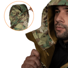Куртка тактическая демисезонная мужская для силовых структур CM Stalker SoftShell Мультикам (7089), XXXL TR_7089(XXXL) - изображение 6