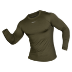 Лонгслив тактический эластичный футболка с длинным рукавом для силовых структур Олива Ukraine (7342), XL TR_7342-XL - изображение 1