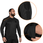 Поло футболка тактическая мужская с длинным рукавом для силовых структур Paladin Черная (7367), XL TR_7367-XL - изображение 4