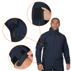 Куртка тактическая демисезонная мужская для силовых структур Phantom System Темно-синяя (7292), M TR_7292-M - изображение 5