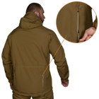 Куртка тактическая демисезонная мужская для силовых структур Stalker SoftShell Койот (7346), XL TR_7346-XL - изображение 3