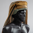 Накидка на голову или шлем маскировочная тактическая универсальная для силовых структур Хаки + Койот TR_Net-100HK-DG - изображение 2