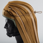 Накидка на голову или шлем маскировочная тактическая универсальная для силовых структур Койот TR_Net-100KK-DG - изображение 8