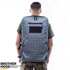 Рюкзак для дронов защитный тактический универсальный для силовых структур Brotherhood Серый L 30л TR_BH-ZRD-01G - изображение 3