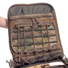 Рюкзак медичний тактичний дволямковий зносостійкий для силових структур Brotherhood мультикам TR_BH-MR-М-01 - зображення 8