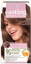 Фарба для волосся L'Oreal Paris Casting Natural Gloss 623 темно-русява нуга 240 г (3600524086077) - зображення 1