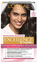 Farba do włosów L'Oreal Paris Excellence Creme 2 Bardzo Ciemny Brąz 268 g (3600523825622) - obraz 1