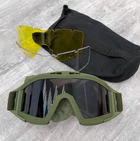 Защитные очки со съемными линзами для активного отдыха и туризма со специальным покрытием не потеющие с антитуманной защитой с креплением (Kali) - изображение 1