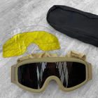 Захисні окуляри маска 28-0 із 3 змінними лінзами Койот (Kali) - зображення 1