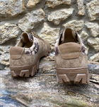Літні кросівки чоловічі дихаючі Пісочний 38 р з гідрофобної натуральної шкіри посилена п'ята і носок гнучка зносостійка підошва підкладка сітка 3D - зображення 5