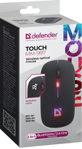 Mysz Defender Touch MM-997 Bezprzewodowy Czarny (4745090821949) - obraz 5