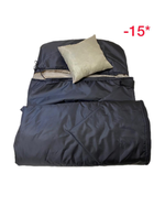 Спальный зимний мешок до - 15*. Компрессионный чехол + подушка в комплекте