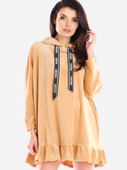 Плаття-худі жіноче Awama A419 One Size Бежеве (5902360555006) - зображення 3