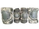 Наколінники та налокітники (комплект) тактичні USA M піксель - зображення 1