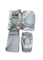 Наколенники и налокотники (комплект) тактические USA S пиксель - изображение 3