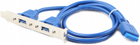 Gniazdo USB 3.0 na uchwycie Cablexpert 10P (CC-USB3-RECEPTACLE) - obraz 2