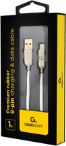 Kabel Cablexpert USB - Apple Lightning 1 m Biały (CC-USB2R-AMLM-1M-W) - obraz 2