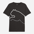 Футболка чоловіча Puma Graphics Big Cat Tee 67627201 2XL Чорна (4099683791059)