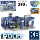 Дитячий конструктор KidsBriks Поліцейська ділянка КВ 5001 310 деталей