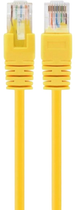 Patchcord Gembird UTP PP12 Cat 5e RJ-45 0.25 m Yellow (8716309074766)