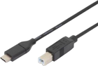 Kabel Digitus Typ USB Type-C – USB Type-B 1.8 m Black (4016032437536) - obraz 1