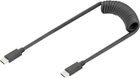 Kabel Digitus USB Type-C – USB Type-C 60W 1 m Black (4016032482550) - obraz 1