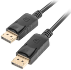 Kabel Lanberg DisplayPort – DisplayPort v1.2 4K 0.5 m Black (5901969428629) - obraz 1