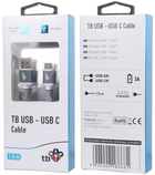 Кабель TB USB Type-A – USB Type-C 1.5 м Silver (5902002065191) - зображення 3