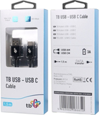Kabel TB USB Type-A – USB Type-C 1.5 m Black (5902002186650) - obraz 3