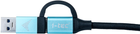 Kabel I-tec USB Type-C – USB Type-C + USB 3.0 1 m Black (8595611703089) - obraz 2