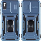 Ударостійкий чохол Camshield Army Ring для Xiaomi Redmi 9A Блакитний