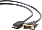 Kabel Gembird DisplayPort – DVI 1.8 m Black (8716309119016) - obraz 1