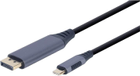Kabel Gembird USB Type-C – DisplayPort 1.8 m Black (8716309121415) - obraz 1
