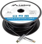 Кабель Lanberg HDMI – HDMI v2.0 20 м Black (5901969429817) - зображення 1