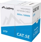 Kabel Lanberg FTP Cat 5e 305 m Grey (5901969414356) - obraz 1