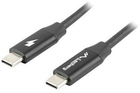 Кабель Lanberg USB Type-C – USB Type-C 1 м Black (5901969429084)