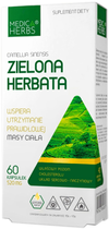 Suplement diety Medica Herbs Zielona Herbata 60 kapsułek (5907622656187) - obraz 1