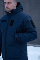 Куртка мужская зимняя ДСНС Thermo-Loft с липучками под шевроны темно-синий XL - изображение 3