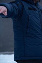 Куртка мужская зимняя ДСНС Thermo-Loft с липучками под шевроны темно-синий - изображение 6