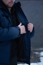 Куртка мужская зимняя ДСНС Thermo-Loft с липучками под шевроны темно-синий 3XL - изображение 7