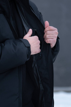 Чоловіча зимова куртка Thermo-Loft поліція із липучками під шеврони чорна S - зображення 5